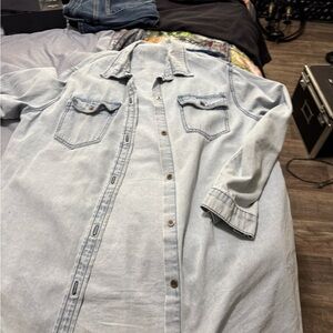 Umgee Light Blue Button Down Shirt